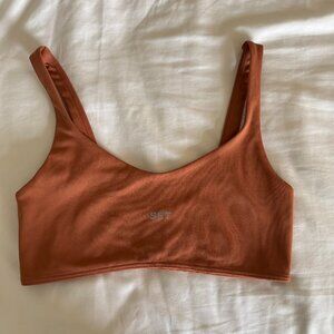 SET Active Luxform Aimee Bra, Terracotta orange color, women's size medium